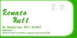renato mull business card